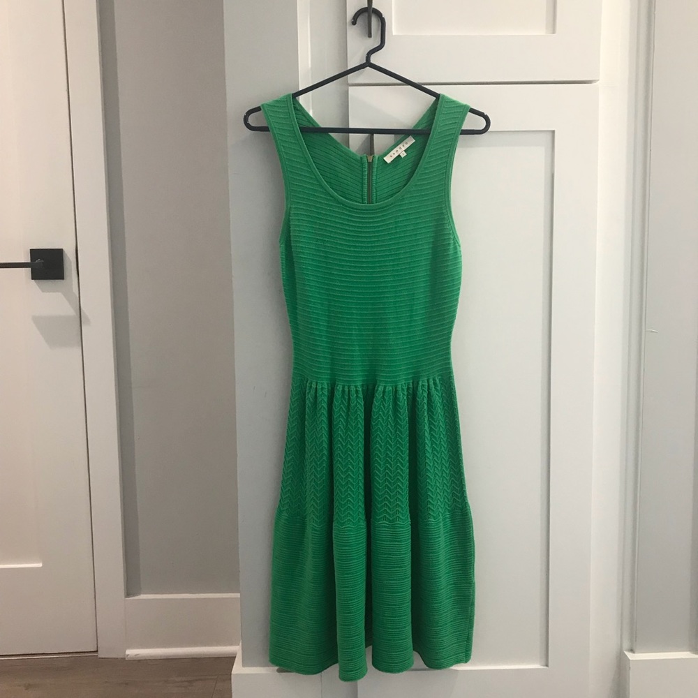 Sandro | Green A-line Knit Dress